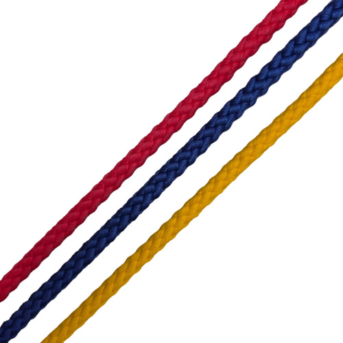 8mm polypropylene Float Rope. Red, Blue and Yellow.
