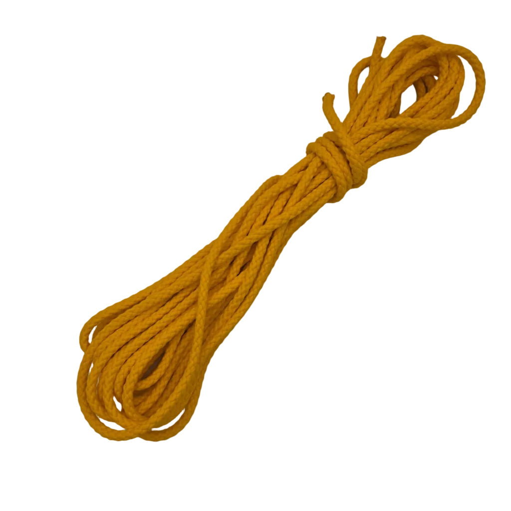 SkiffRopes 12 Foot Skiff 8mm yellow Float Rope Spinnaker Sheet. 