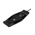 A black mounting bracket for the Atlas 2 with multiple bolt holes and an attached cable.